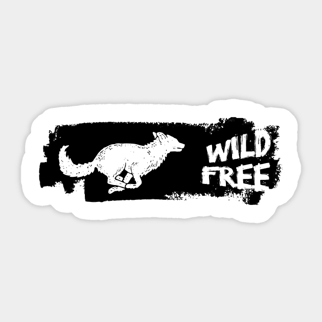 WILD FREE Sticker by RedlaneCasual
